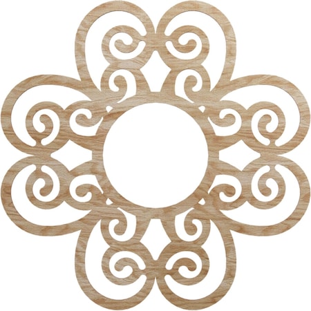 Cohen Wood Fretwork Pierced Ceiling Medallion, Red Oak, 32OD X 11ID X 1/4T